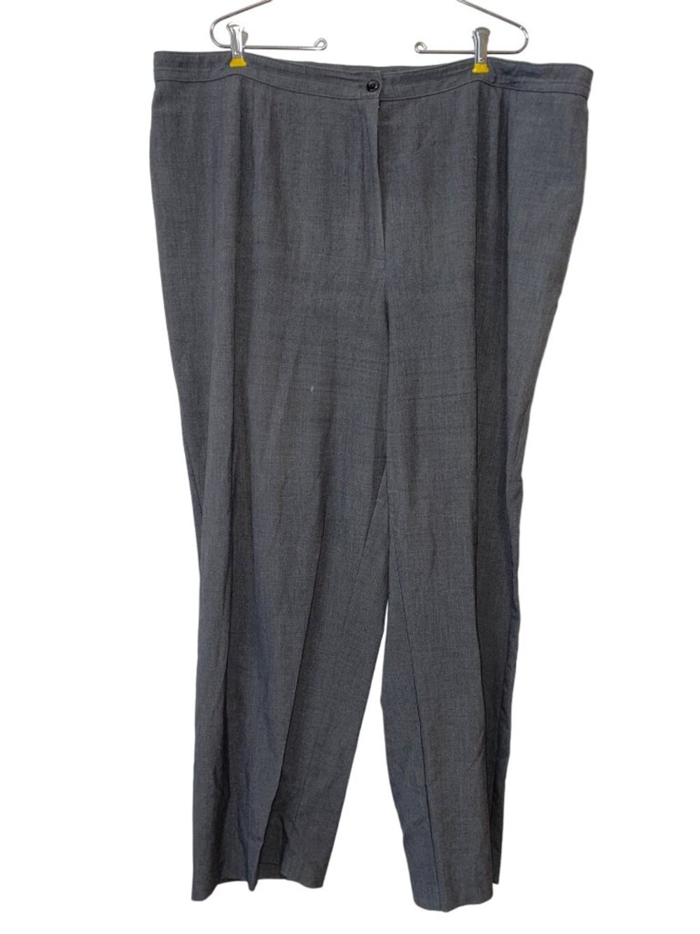 Dressbarn Womens Gray Dress Pants Size 24W Polyester/Rayon Blend